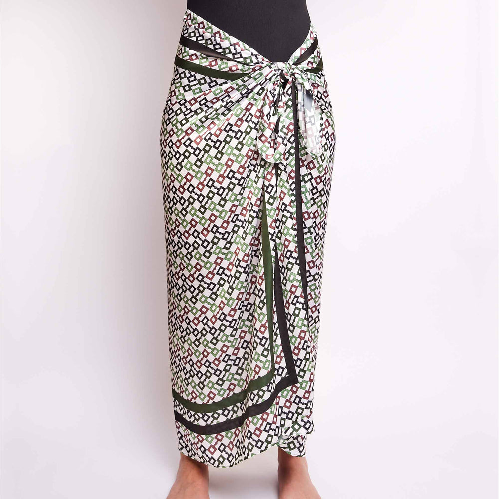 Robyn Sarong Multicolour Geometric Print