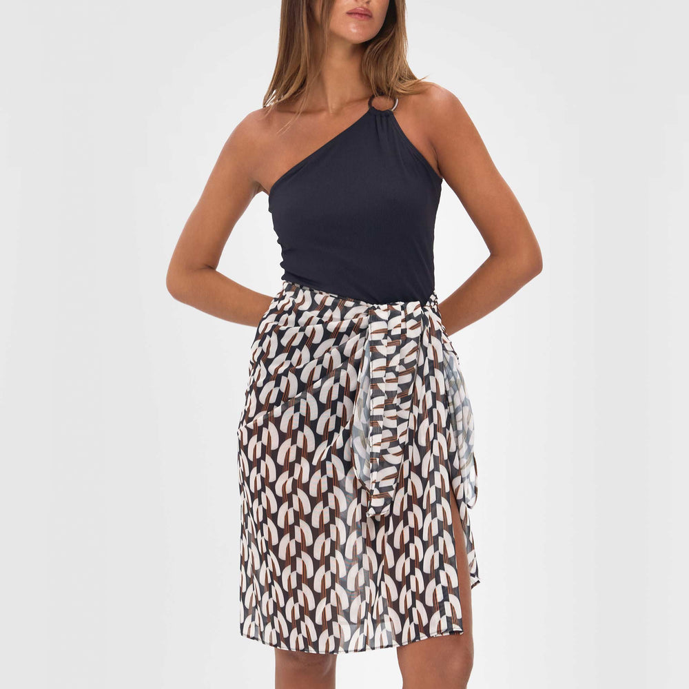 Robyn Sarong Mesh Geo Print - Contessa Volpi X Ellery and Moss