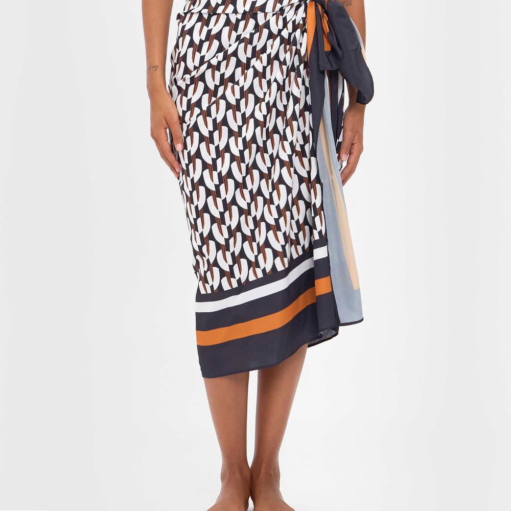 Robyn Sarong Geo Print - Contessa Volpi X Ellery and Moss