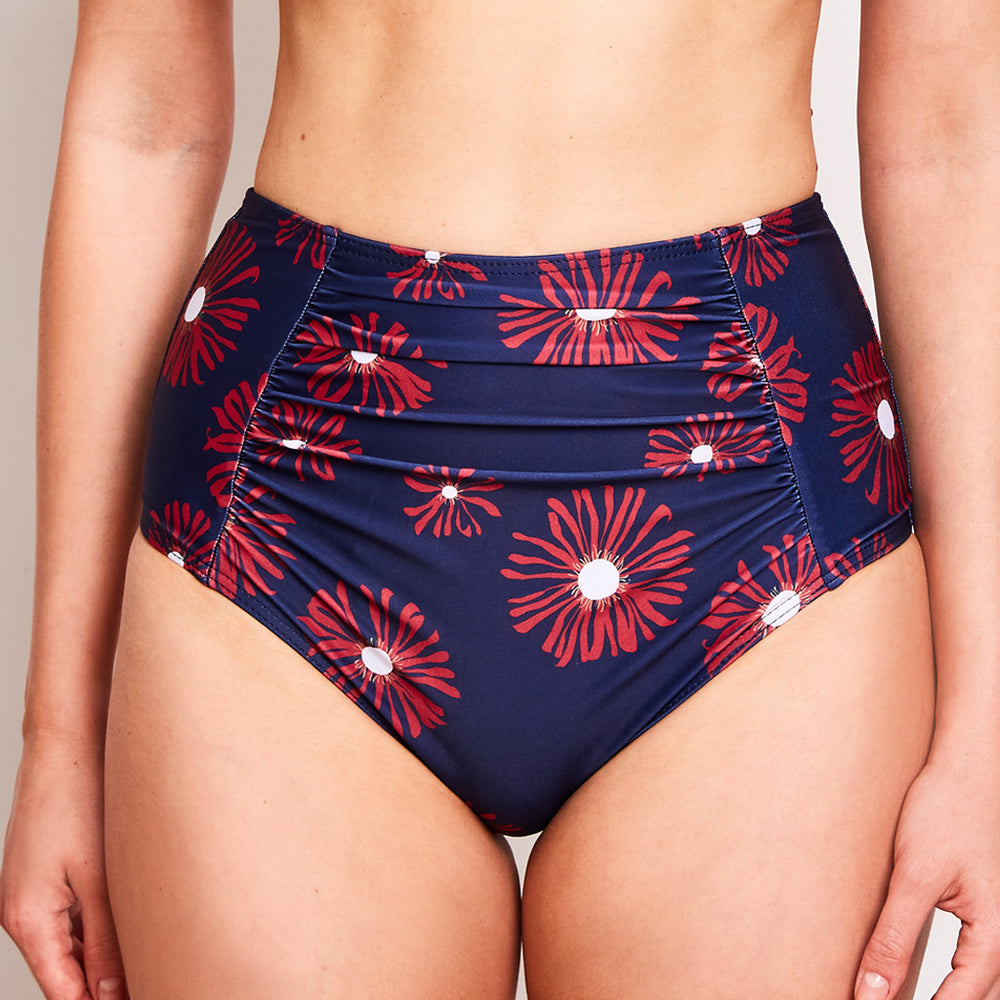 Erica Bikini Bottom Flowers Navy