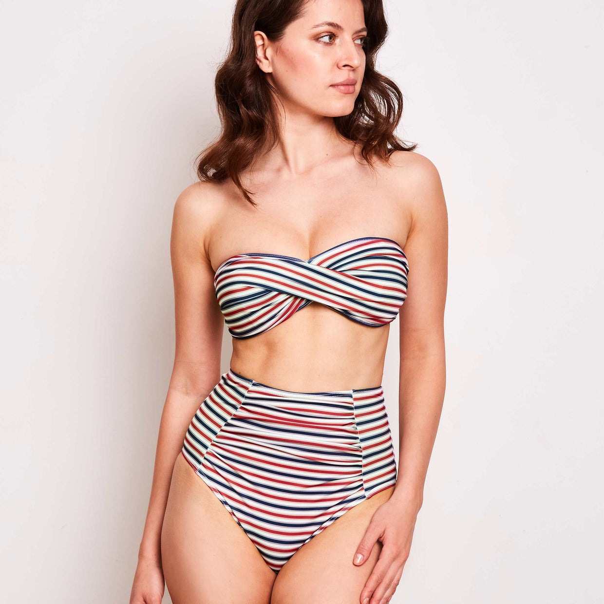 Erica-bikini-stripes-navy-cherry-white-3-contessa-volpi-summer-swimwear-collection