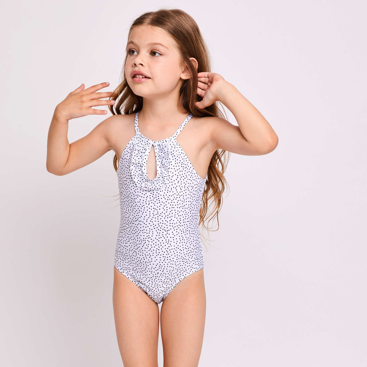 Little-Bonnie-swimsuit-dots-white-2-contessa-volpi-matching-swimwear