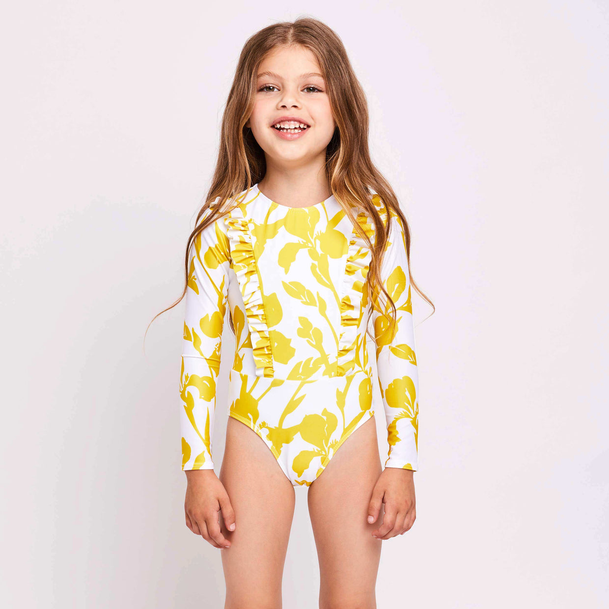 Little-Halle-surfsuit-long-sleeve-iris-yellow-1-contessa-volpi-matching-swimwear