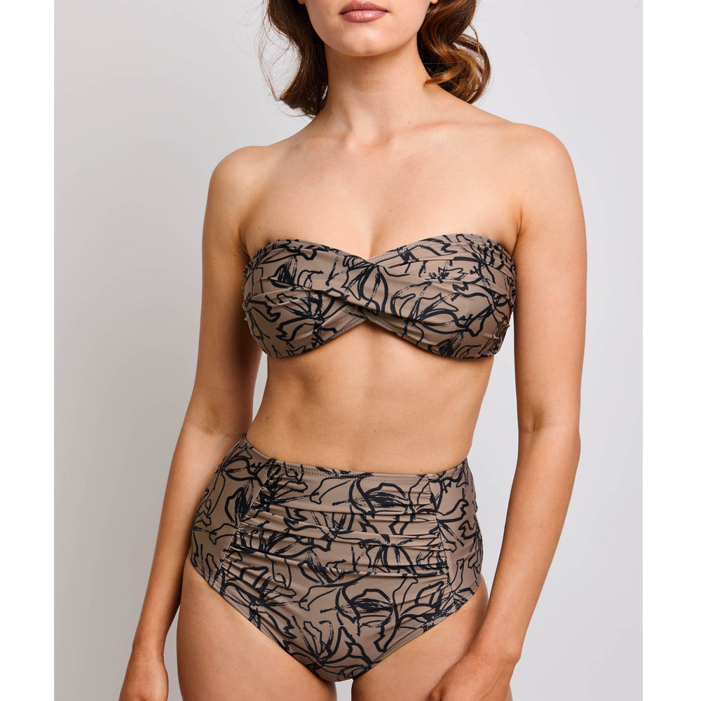 erica high waisted bikini print floral leaf sand and black 2 contessavolpi